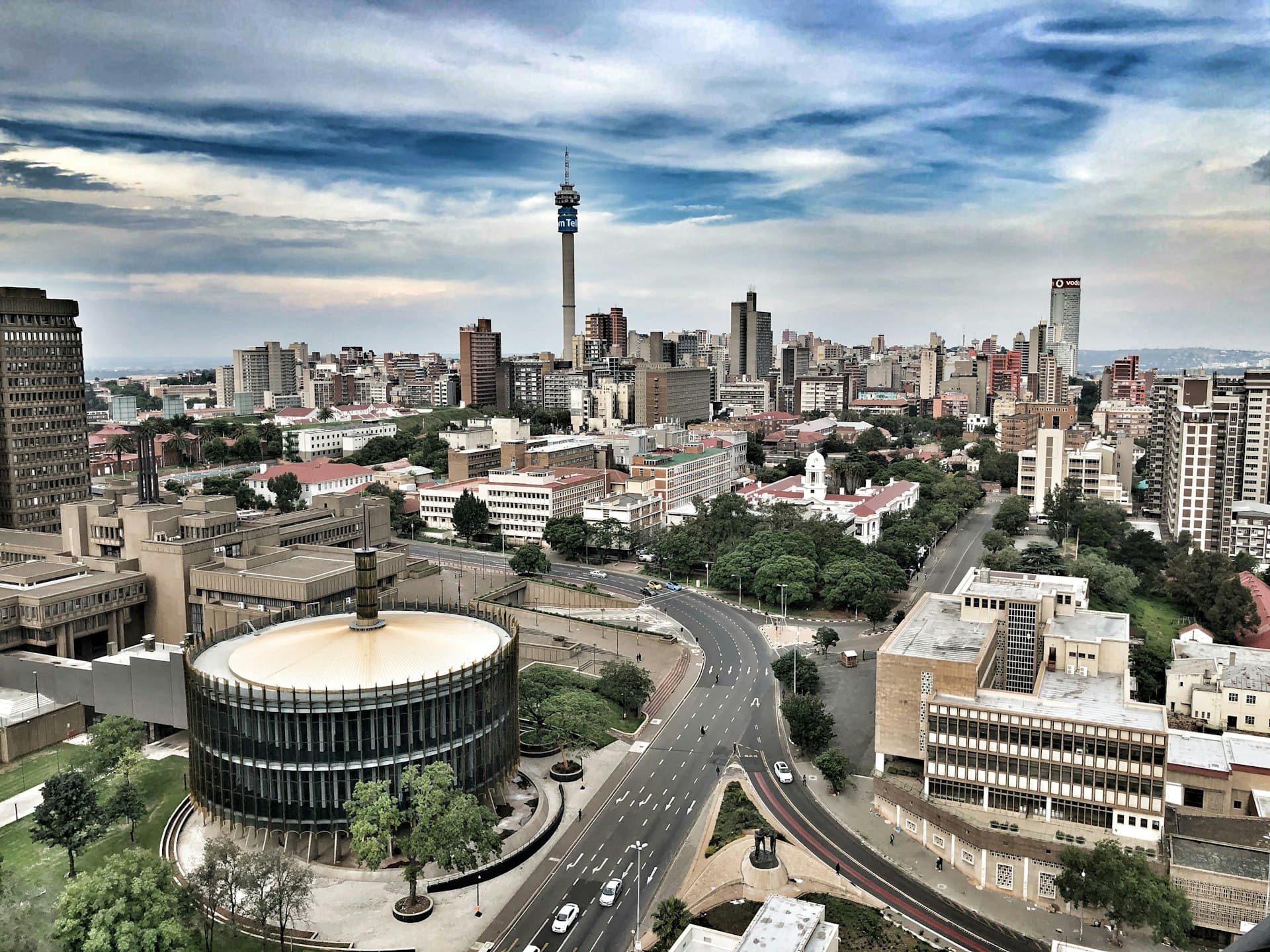 African city skyline